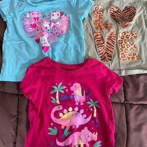 The Children's Place Aqua Cat and Heart Graphic Tee